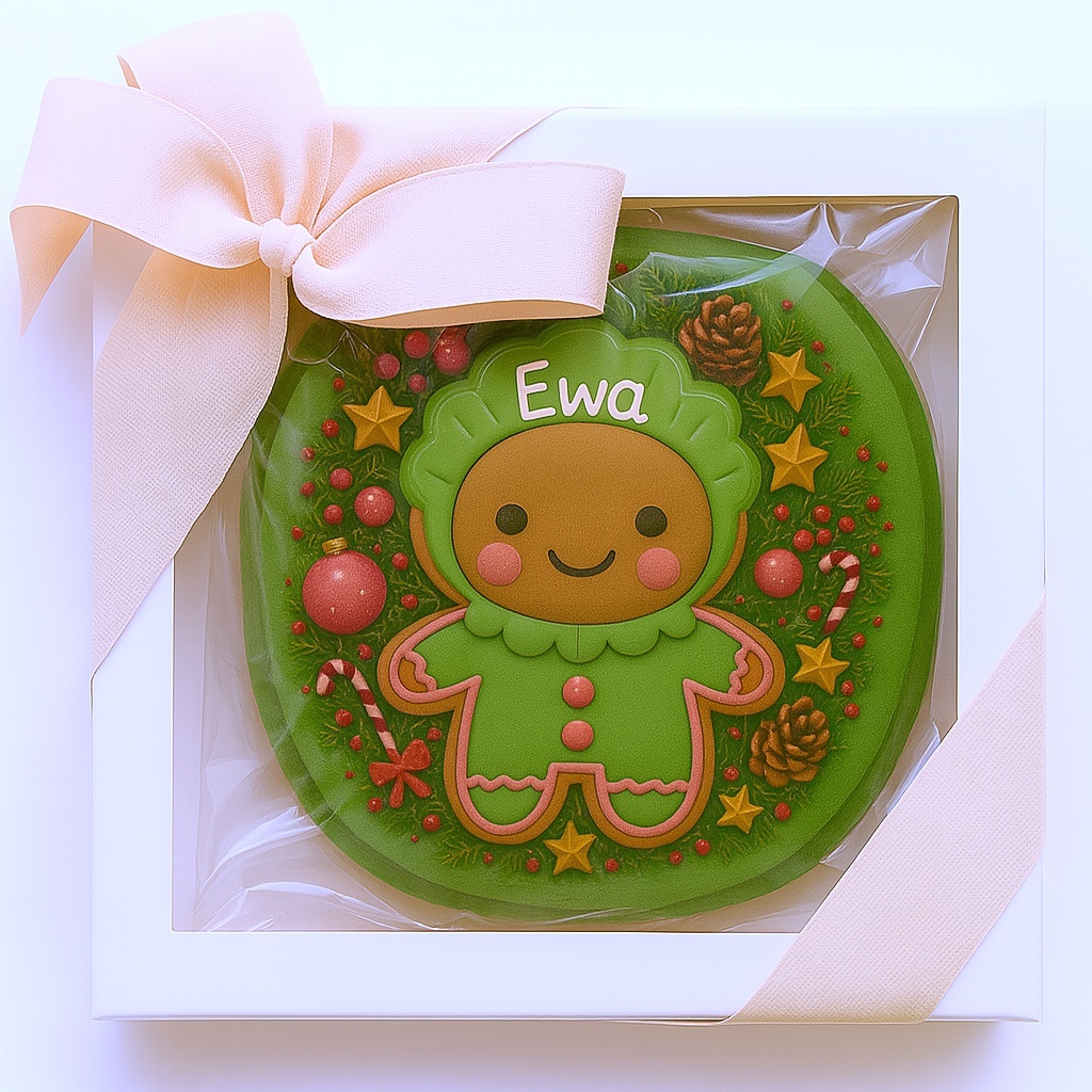 CIASTKO LUKROWANE MAMIK FAMILY EWA ROZ.M KOŁO RĘCZNIE ROBIONE